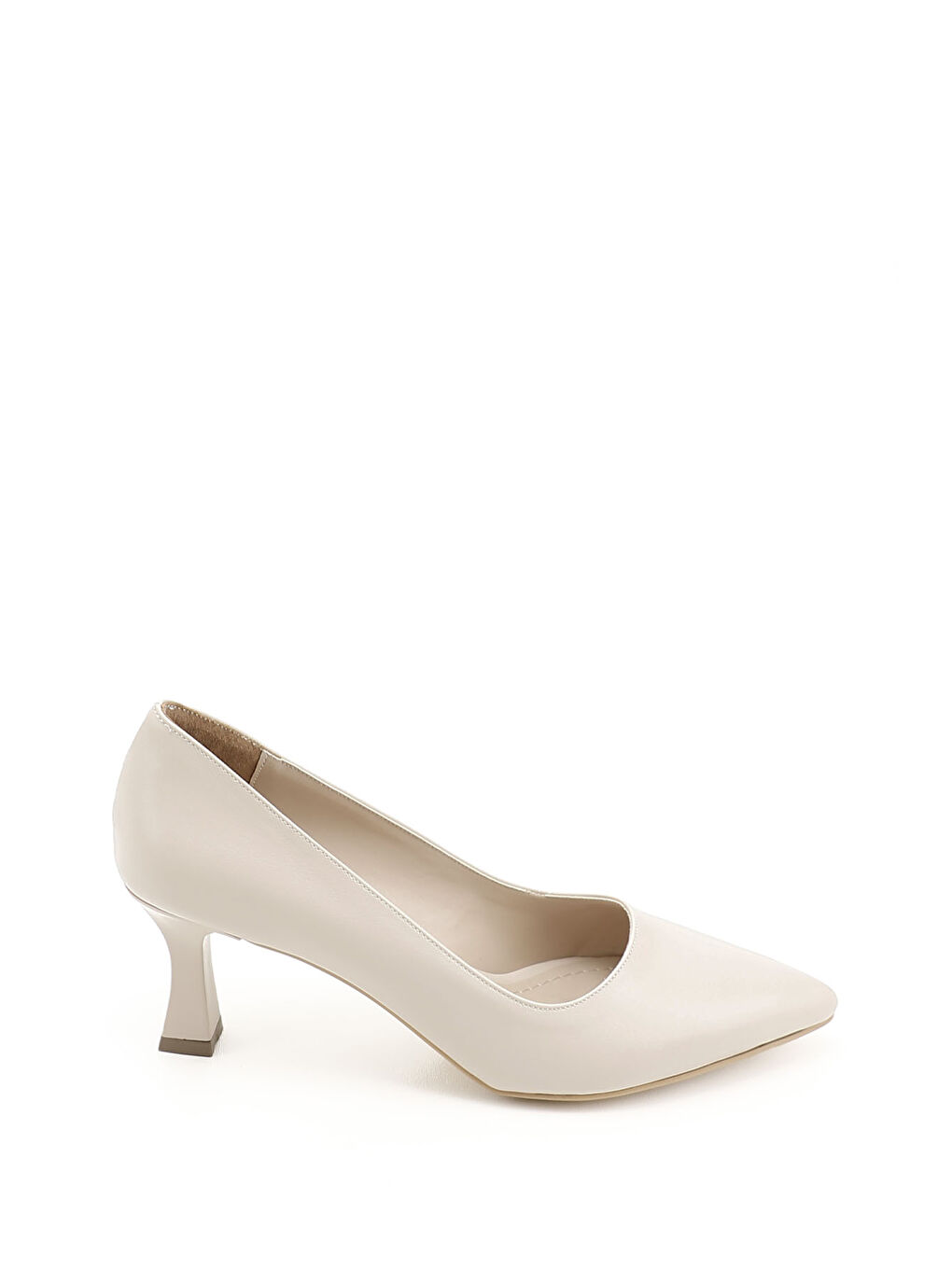 Bej Kadın TEN Sivri Burun Kadeh Ökçe Stiletto