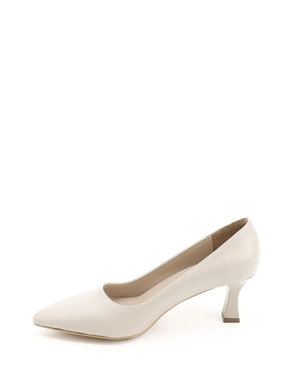 Bej Kadın TEN Sivri Burun Kadeh Ökçe Stiletto-2