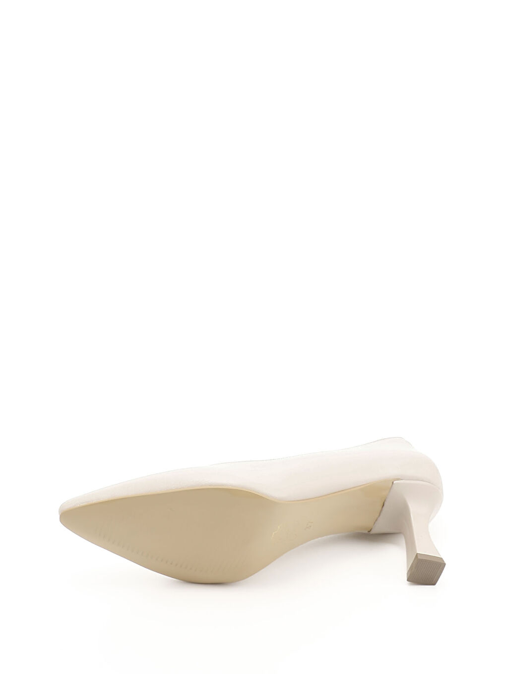 Bej Kadın TEN Sivri Burun Kadeh Ökçe Stiletto-3