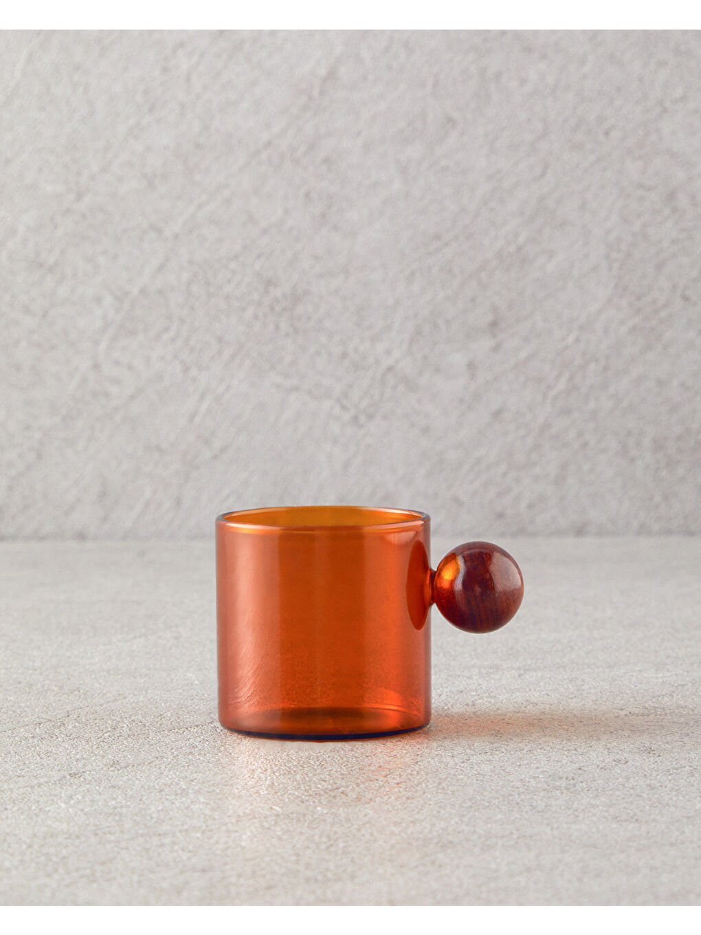 Sarı Gusto Borosilikat Cam Kupa Hardal