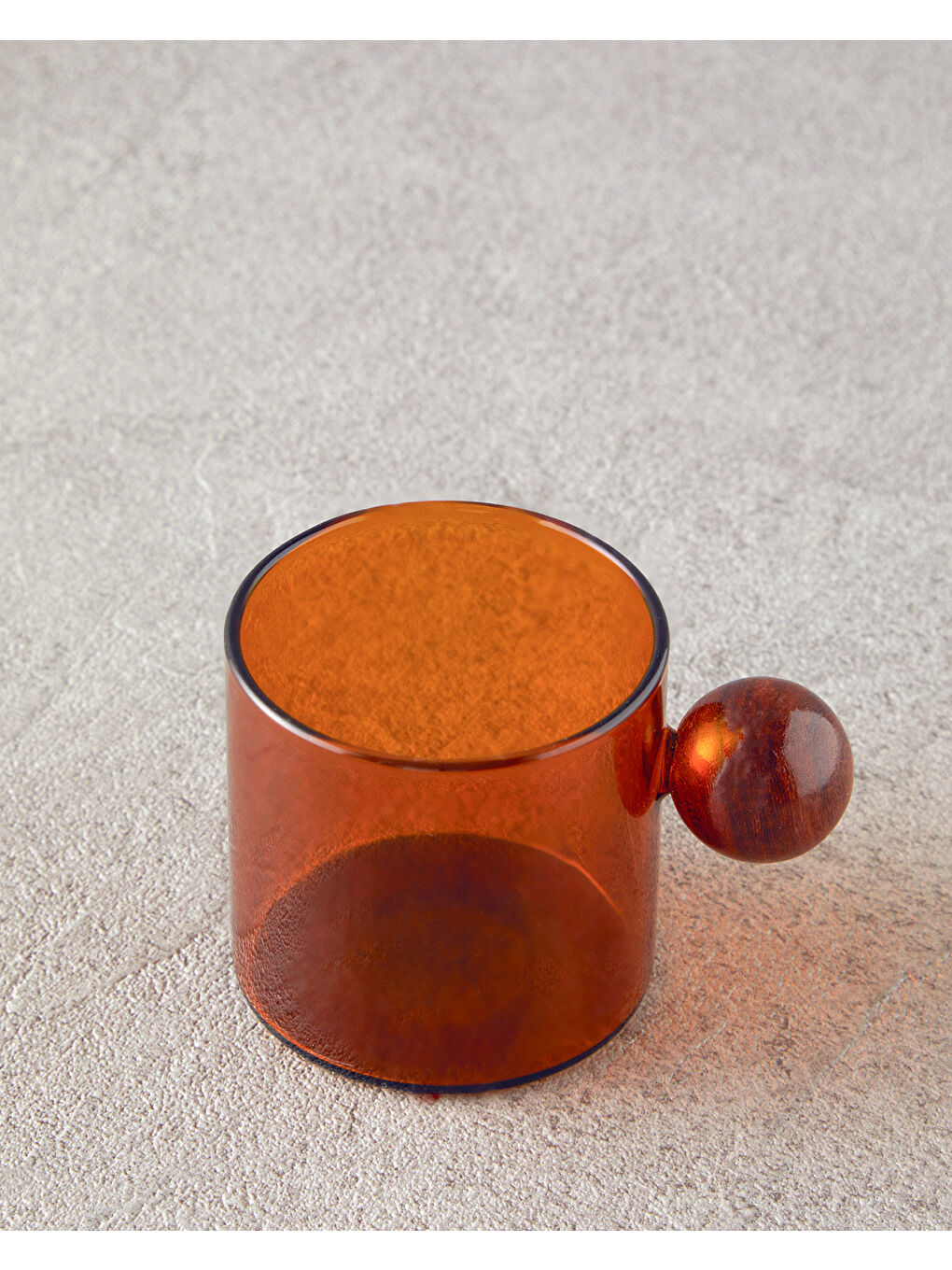 Sarı Gusto Borosilikat Cam Kupa Hardal-1