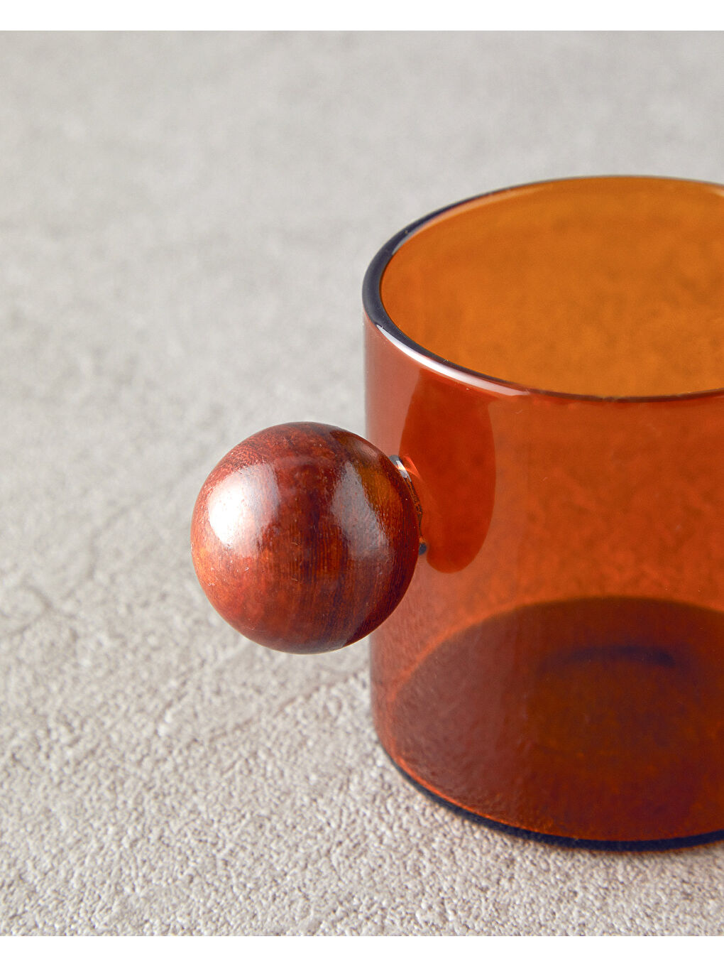 Sarı Gusto Borosilikat Cam Kupa Hardal-2