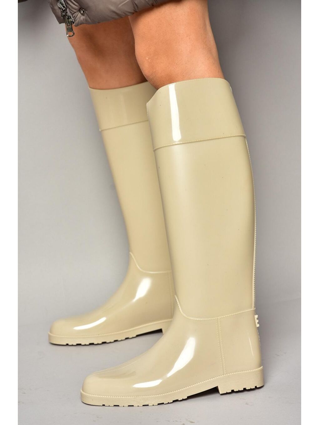 T858712109 Bej Kadın Çizme-4