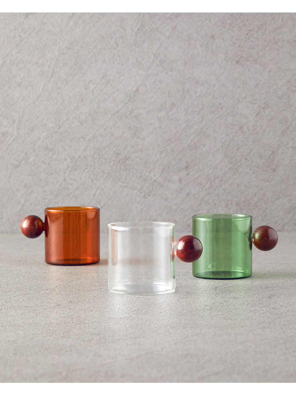 Sarı Gusto Borosilikat Cam Kupa Hardal-3