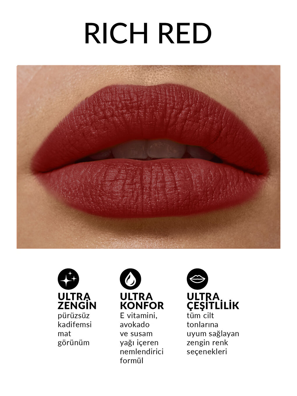 Ultra Mat Ruj - Rich Red-2