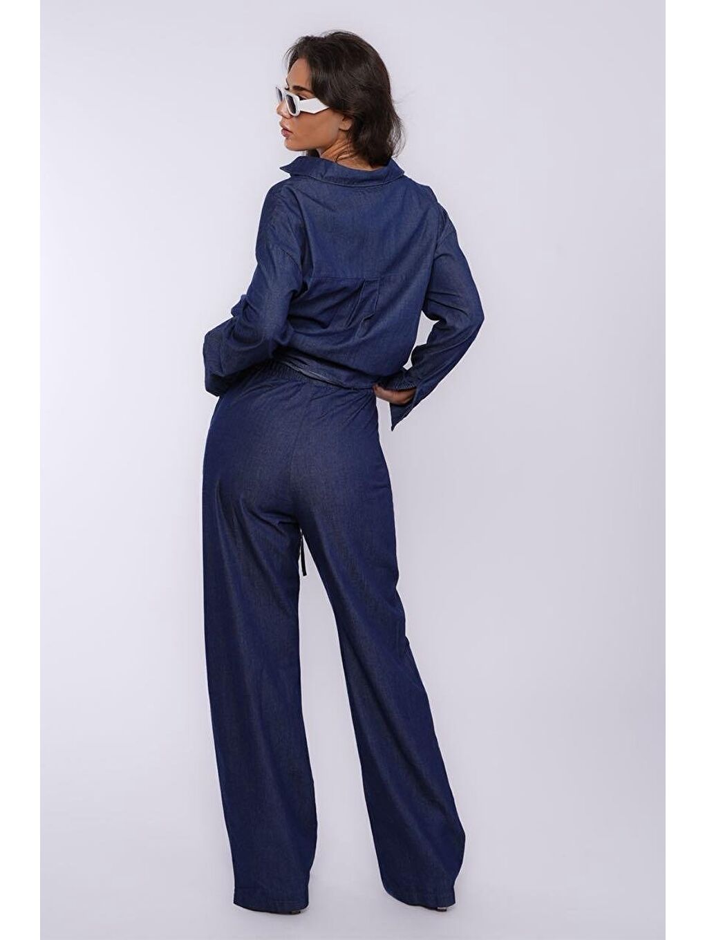 Mavi Basic Kadın Gömlek Pantolon İkili Takım Mg2383-3