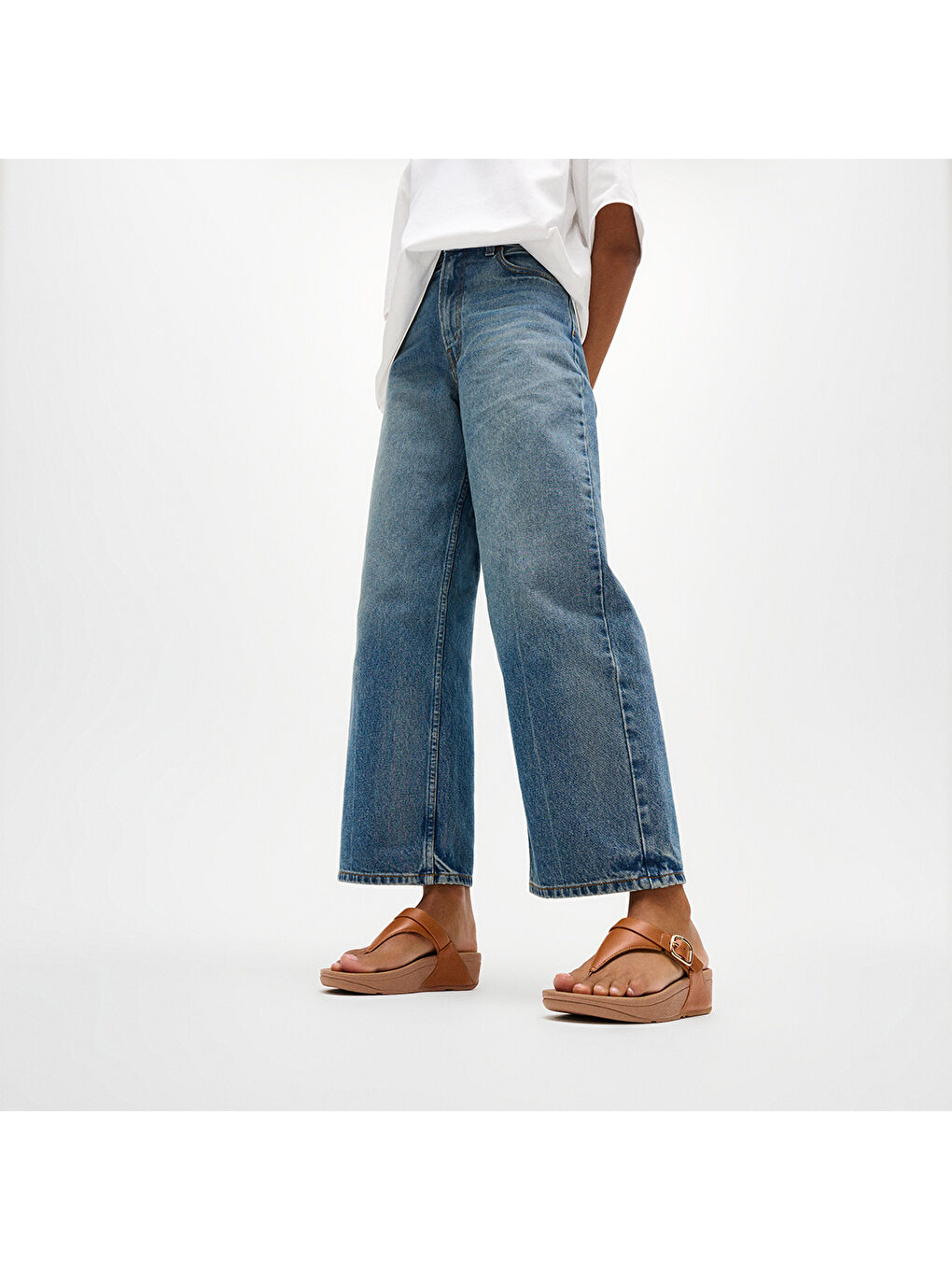 Kahverengi Kadın Taba Rengi Parmak Arası Terlik-1