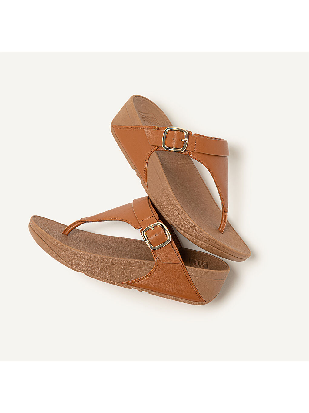 Kahverengi Kadın Taba Rengi Parmak Arası Terlik-4