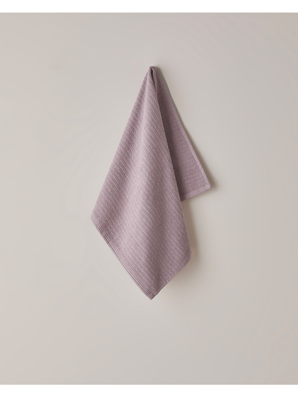 Pembe Stripe Pamuk Yüz Havlusu 50x70 cm Gül Kurusu