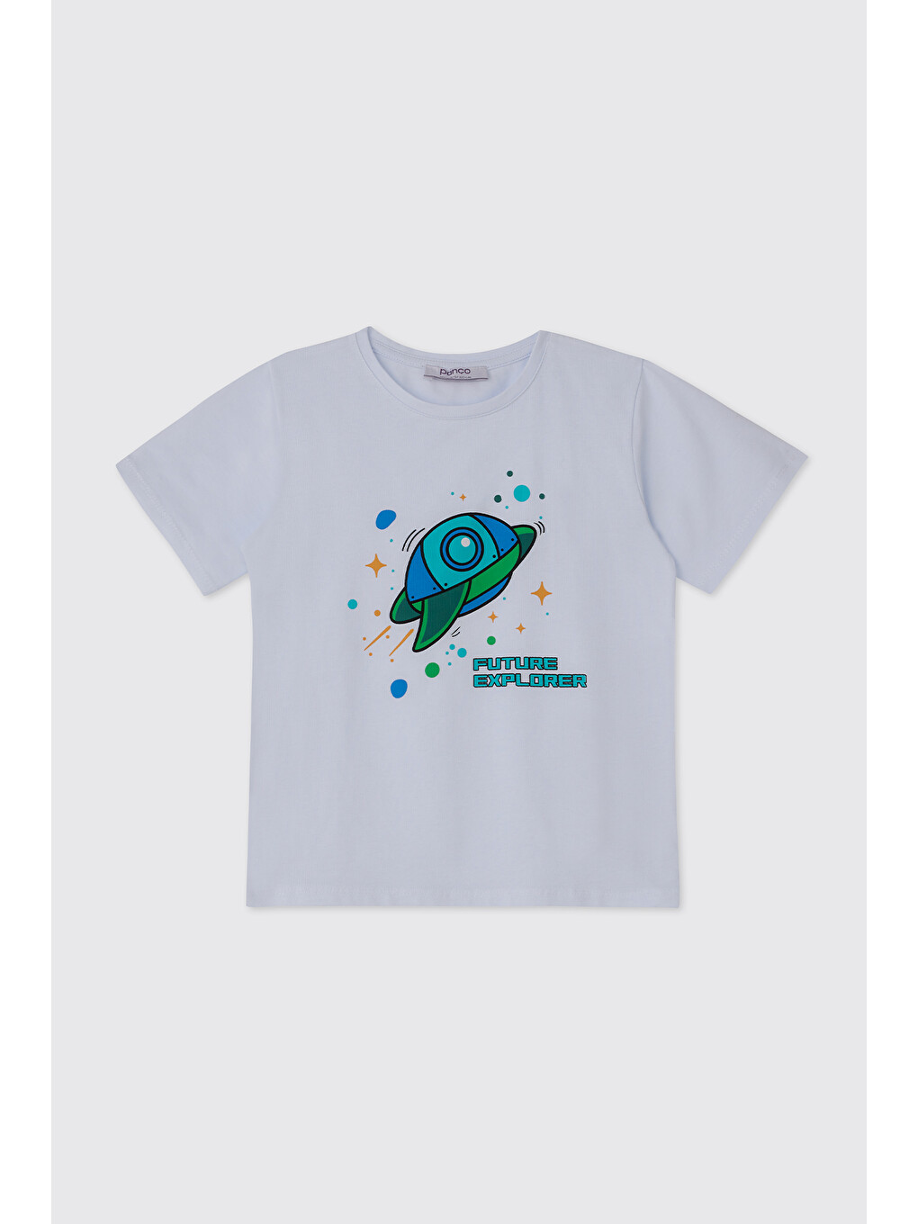 Erkek Bebek Beyaz Tişört