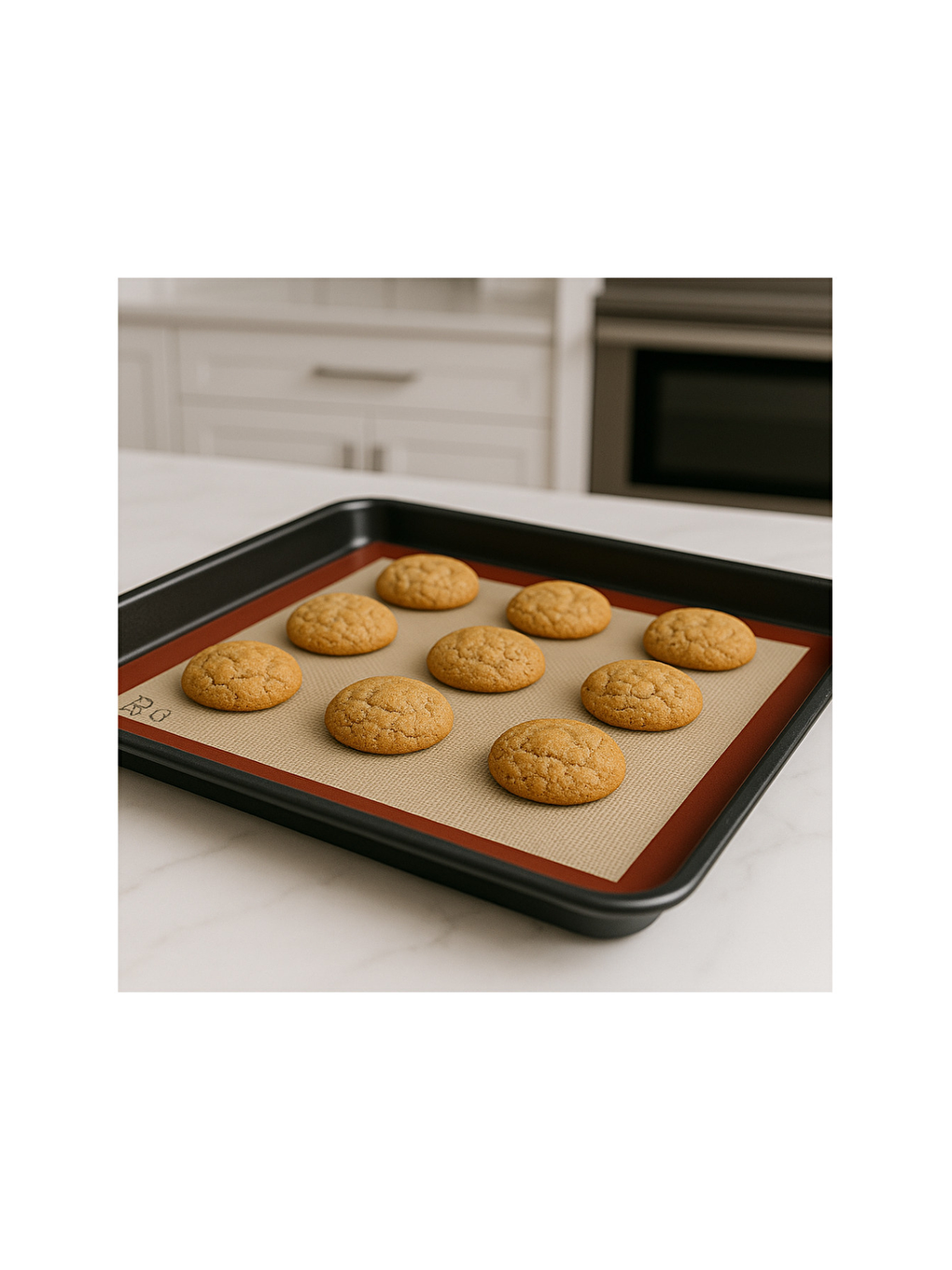 Ekru Isıya Dayanıklı Fırın Matı-1