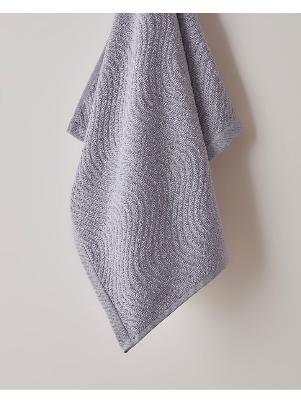 Wave Pamuk Yüz Havlusu 50x70 cm Mor-1