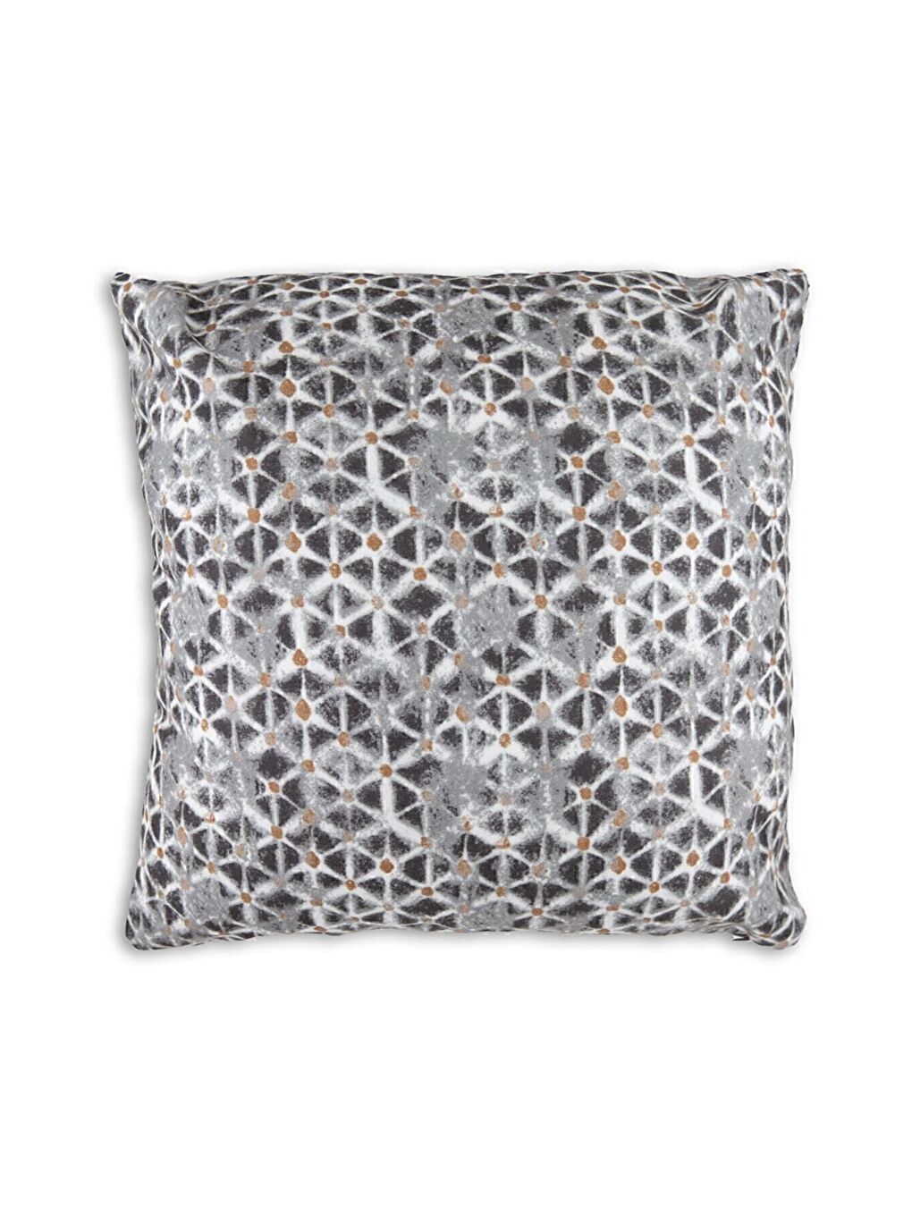 Gri Desenli Kırlent Kılıfı Dekoratif Etnik Ikat Damask Inta 791-1