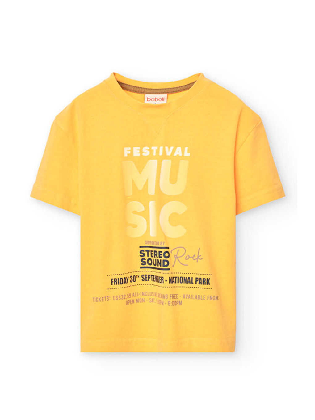 Sarı Erkek Çocuk Tshirt