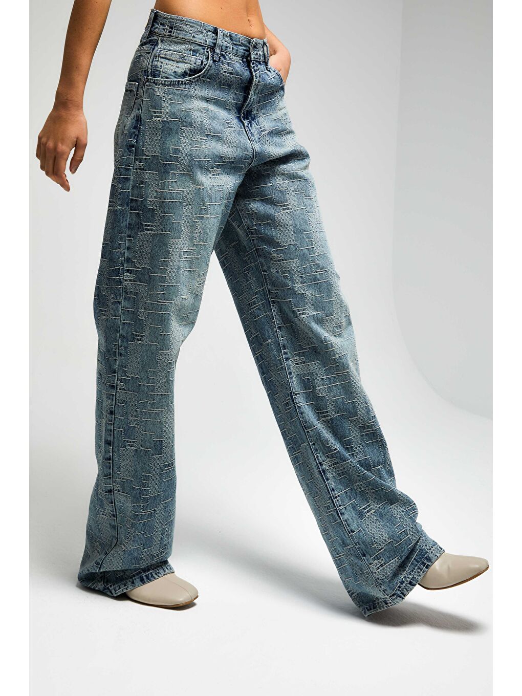 Mavi Kadın T.Kot Rengi 2w5-32 Loose Fit Özel Tasarım Kumaş %100 Pamuk Denim Jean-4