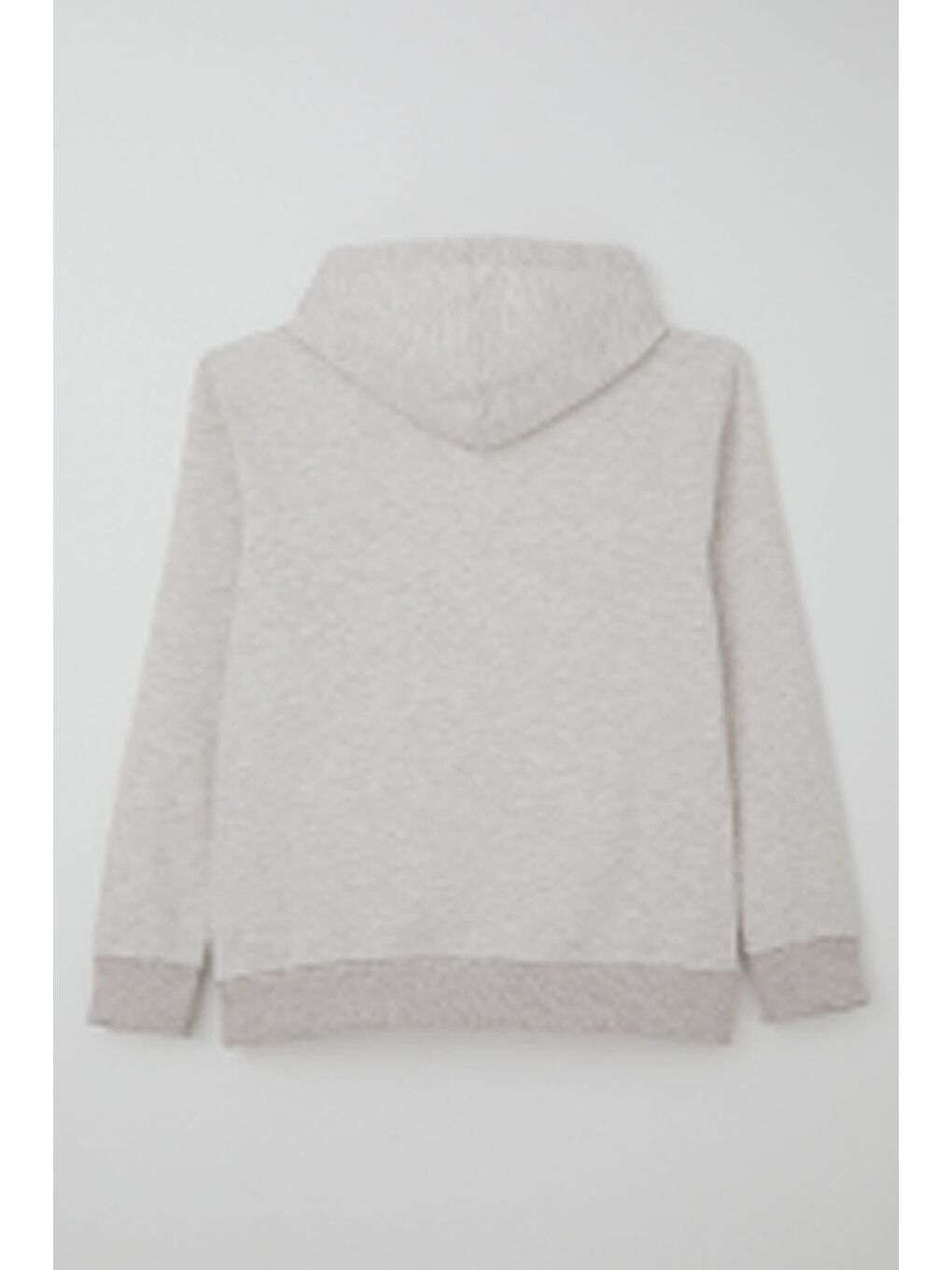 Erkek Çocuk Sweatshirt A Harfi Yazı Nakış Armalı Bej Melanj (9-14 Yaş)-4