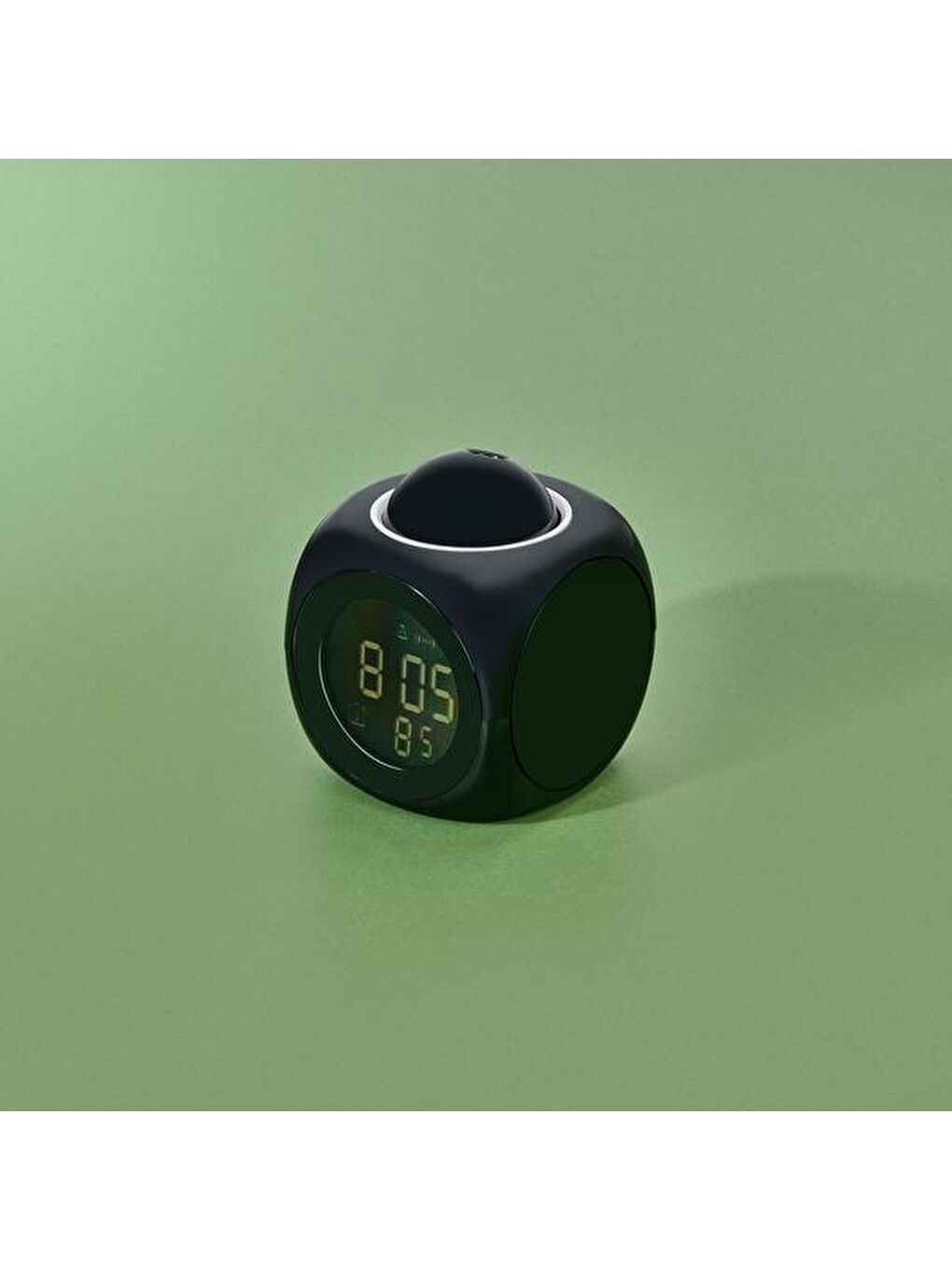 Siyah Deco Duvara Yansıtmalı Dijital Saat-4