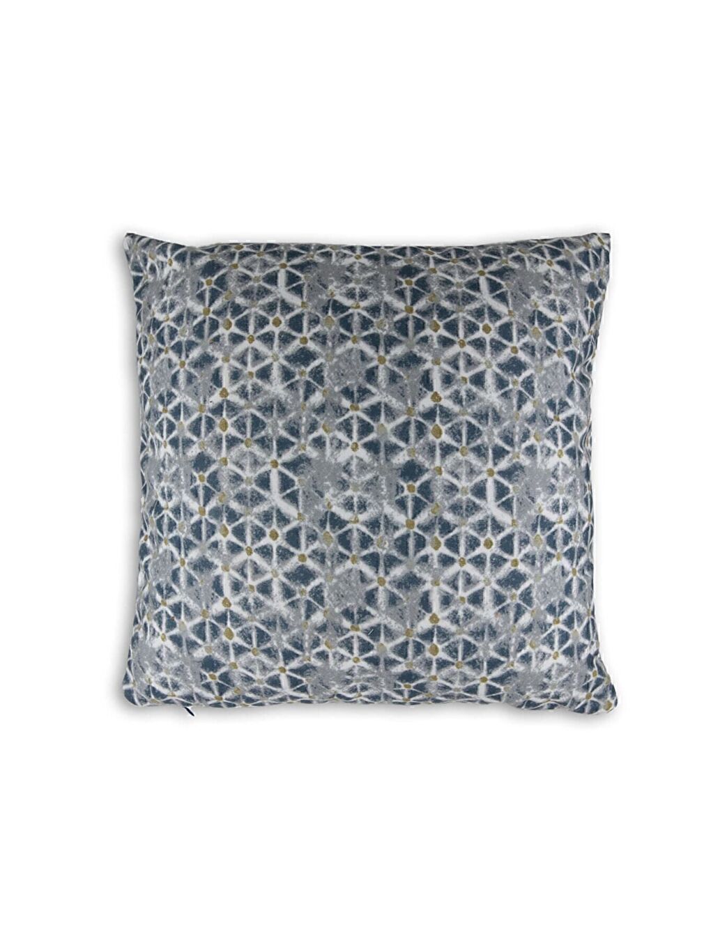 Lacivert Desenli Kırlent Kılıfı Dekoratif Etnik Ikat Damask Inta 891-1