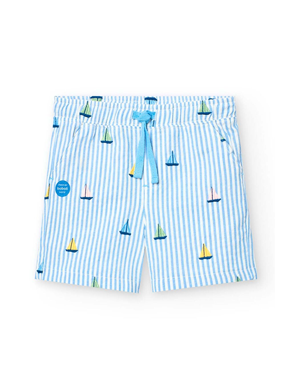 Karışık Yelkenli Baskılı Erkek Çocuk Şort