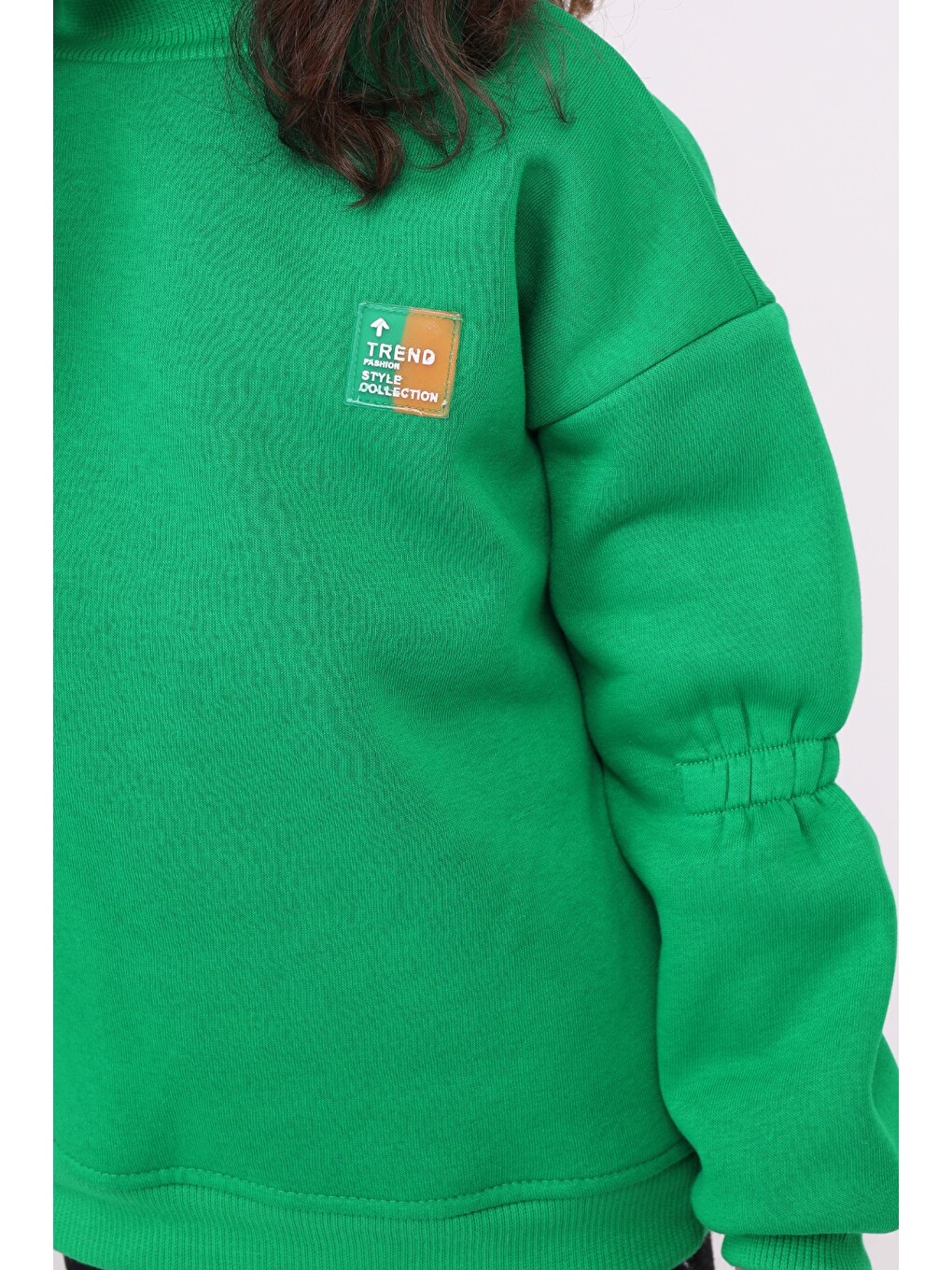 Yeşil Kız Çocuk Sweatshirt-2