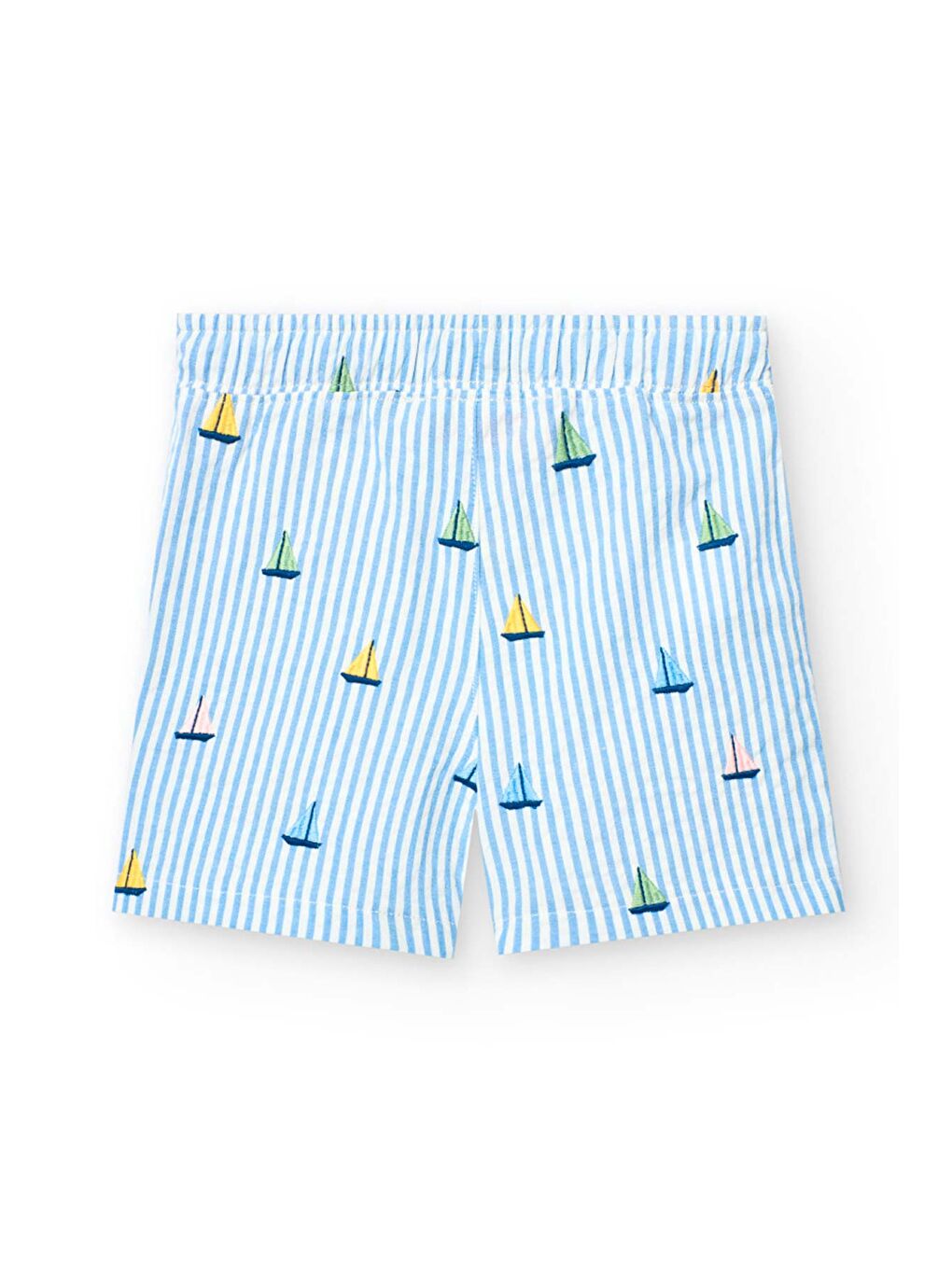 Karışık Yelkenli Baskılı Erkek Çocuk Şort-1