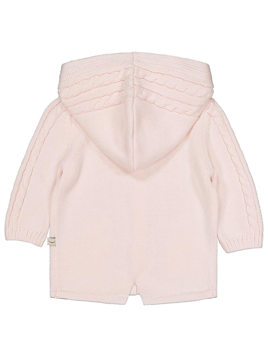 Beybek Kapüşonlu Cepli 3-12 Ay Hırka - Pembe 9-12 Ay-1