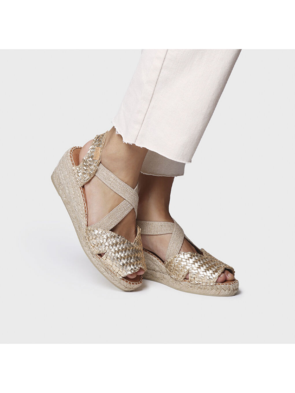 Bej Kadın Sandalet Salina Platinum-3