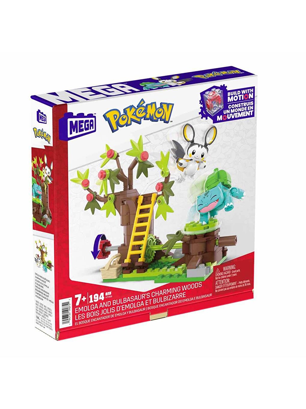 Mega Bloks Renksiz MEGA Pokemon Emolga ve Bulbasaurun Ormanı HTH69 - 4