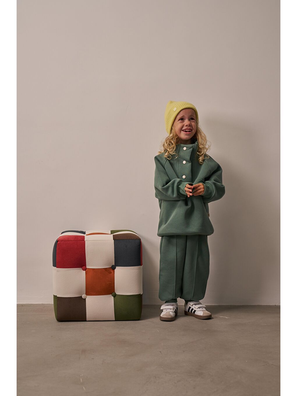 Haki Nefti Dik Yaka Eşofman Takım-4