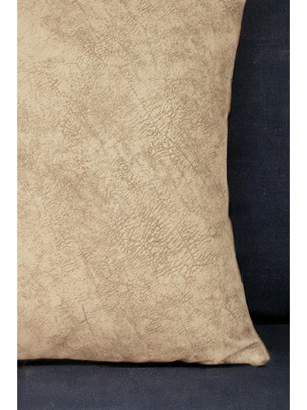 Bej Toprak Kırlent Kılıfı Dekoratif Kadifemsi Etnik Inta 104-1