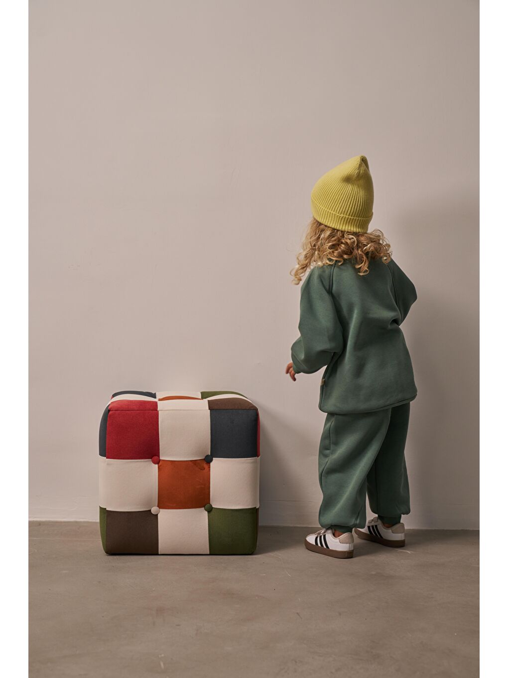 Haki Nefti Dik Yaka Eşofman Takım-7