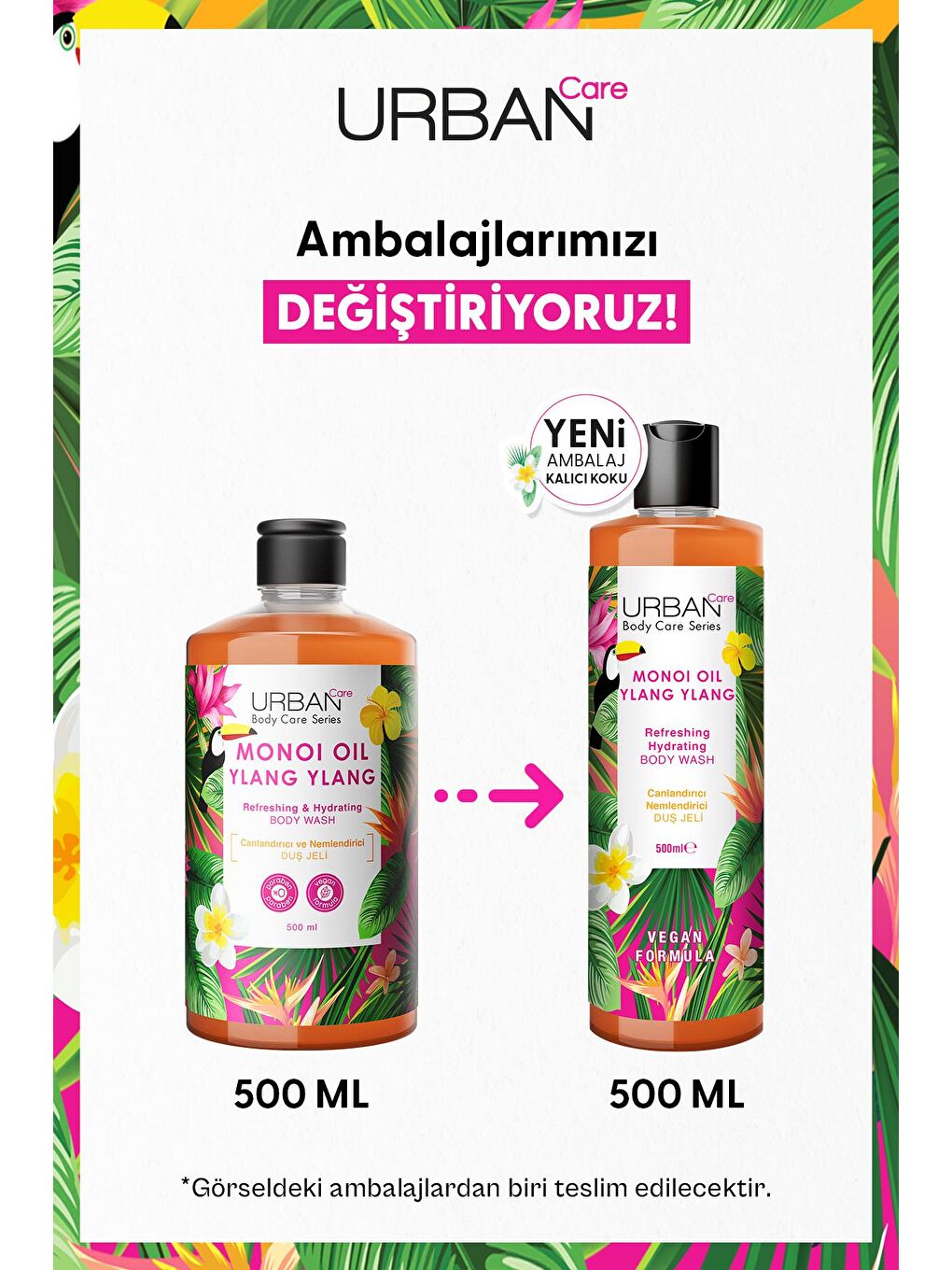 Urban Care Monoi Oil & Ylang Ylang Ferahlatıcı ve Arındırıcı Duş Jeli 500 ml - 1