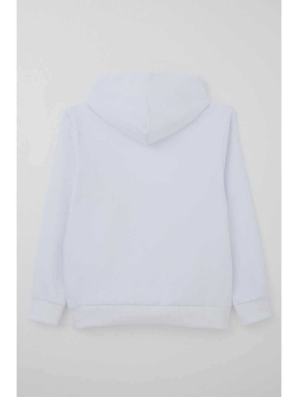 Erkek Çocuk Sweatshirt A Harfi Yazı Nakış Armalı Beyaz (9-14 Yaş)-3