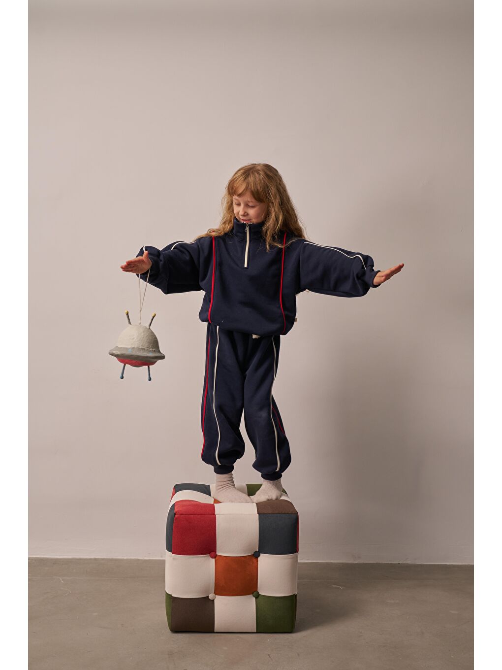 Lacivert Biyeli Fermuarlı Eşofman Takım-6