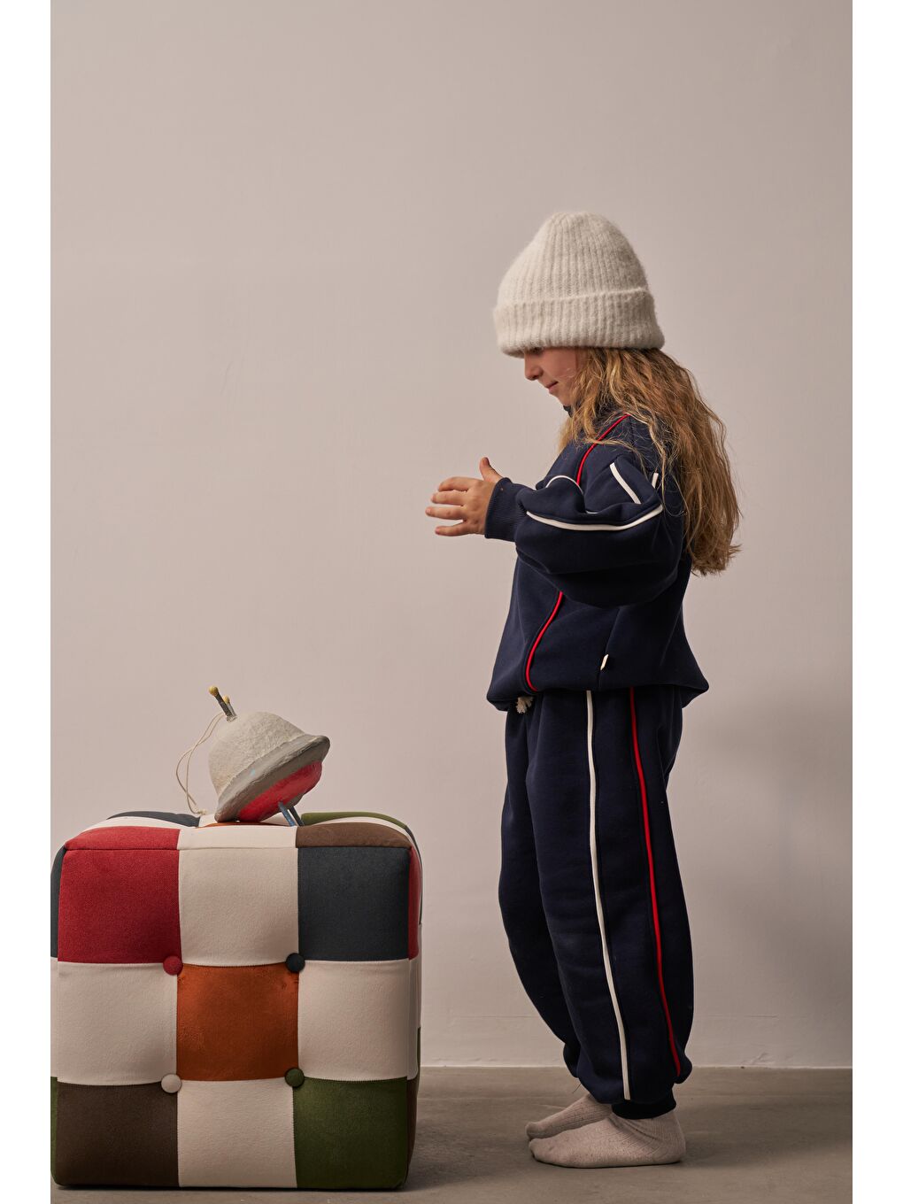 Lacivert Biyeli Fermuarlı Eşofman Takım-7