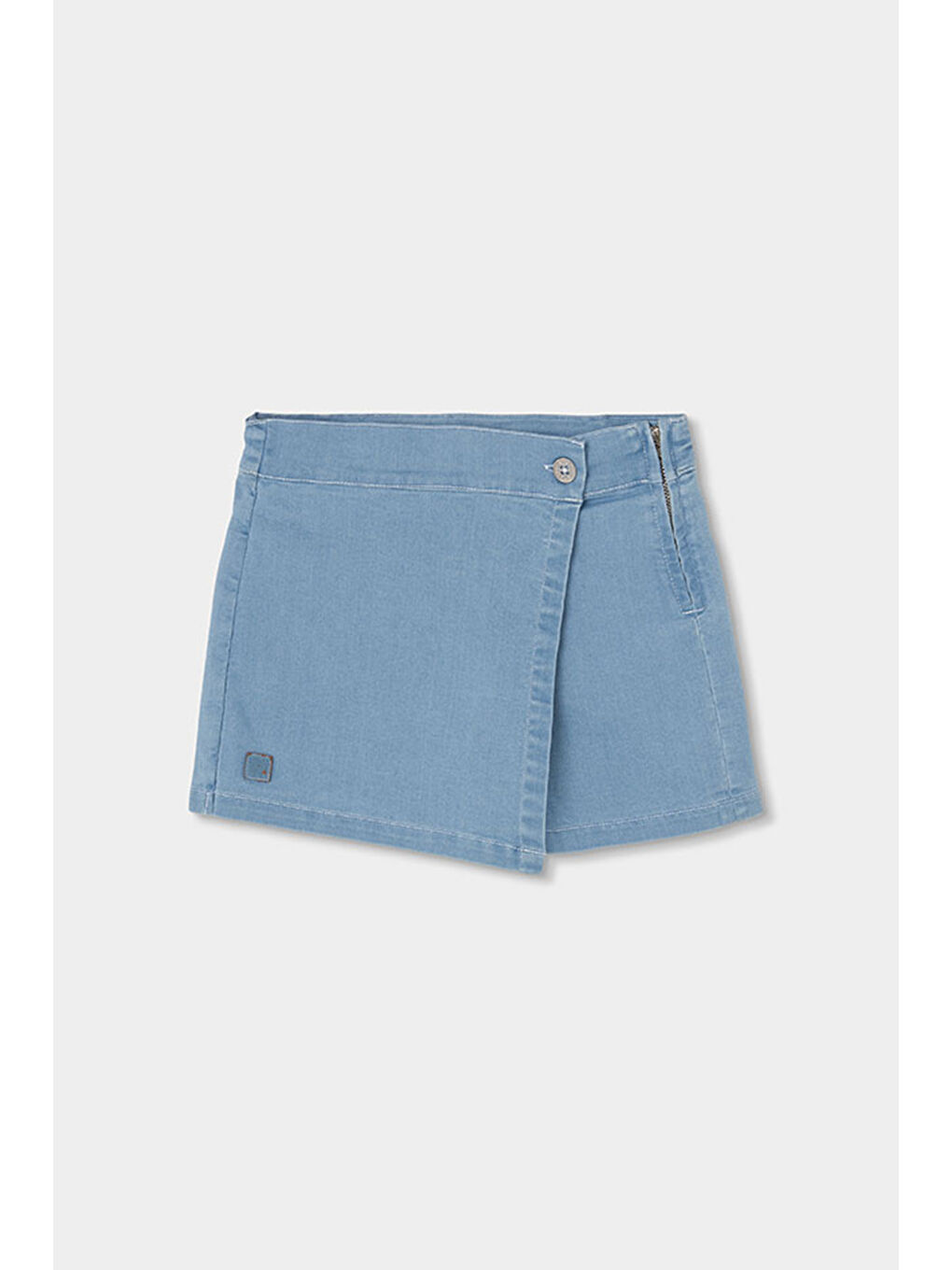 Denim Şort Etek 2-6 Yaş Mavi-2