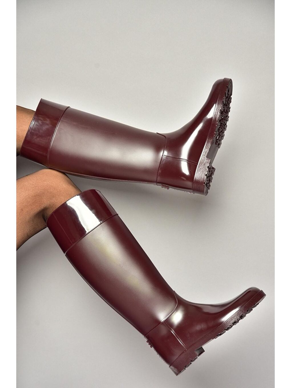 T858712109 Bordo Kadın Çizme-2