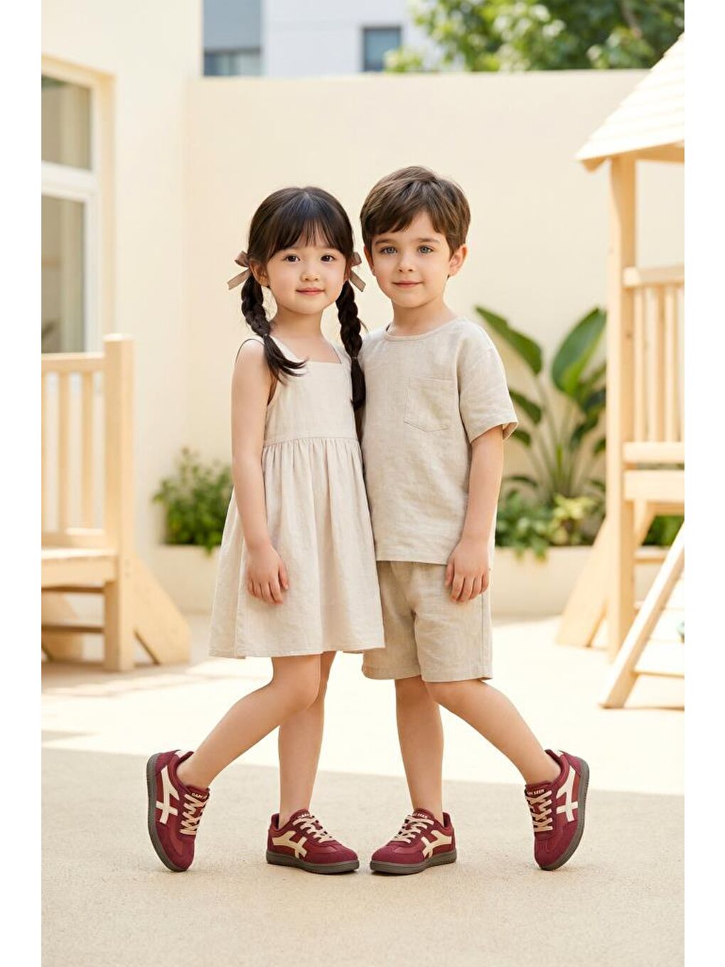 Bej KİDS DS K RUBY Sneaker Günlük Spor Ayakkabı Çocuk-5