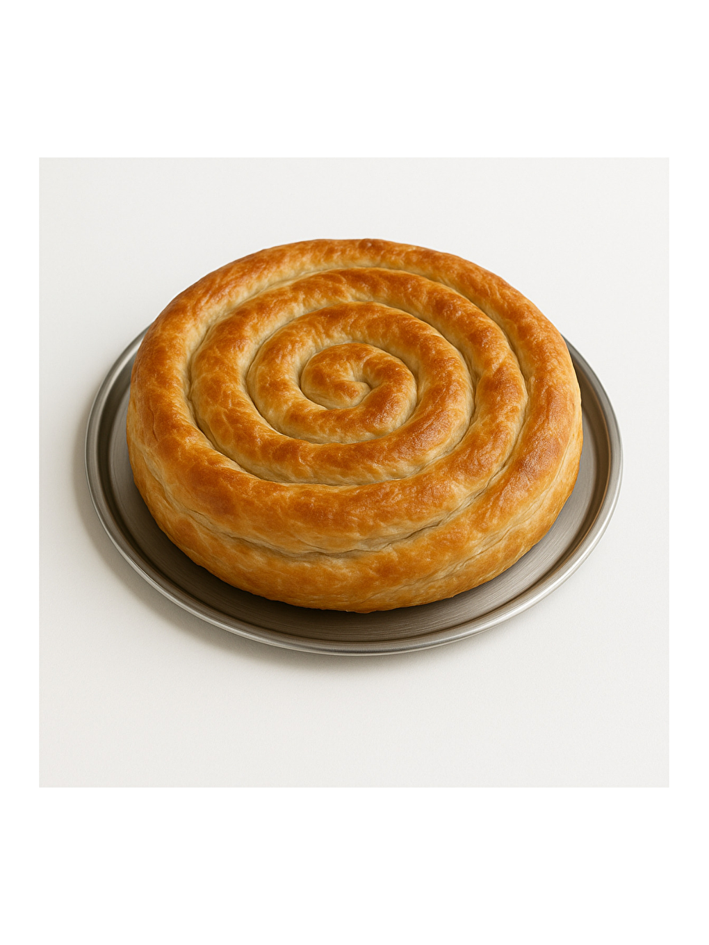 Gri Paslanmaz Çelik 6 Adet 21 cm Yuvarlak Servis Tabağı-2