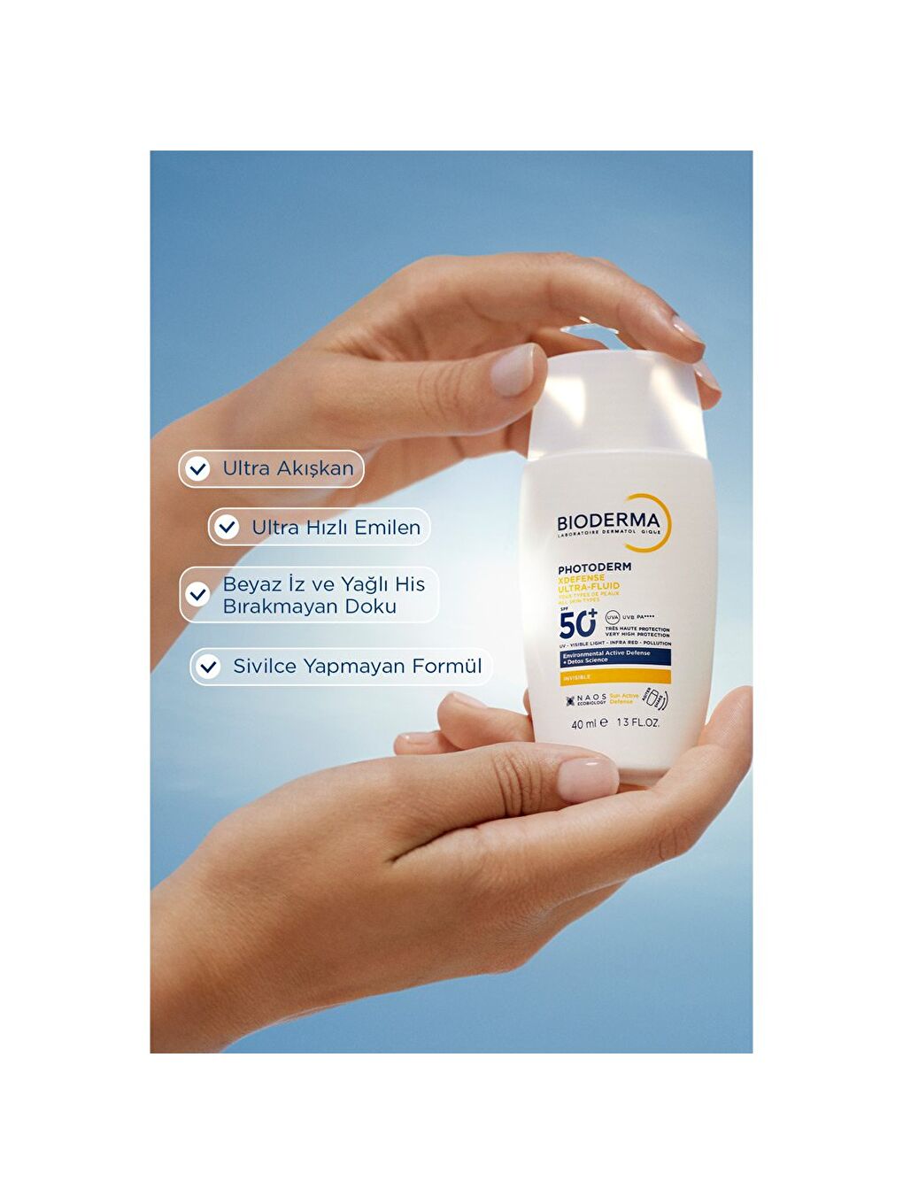 Photoderm XDefense Spf50+ Tüm Cilt Tipleri Antioksidan Etkili Renksiz Güneş Kremi 40 ml-4
