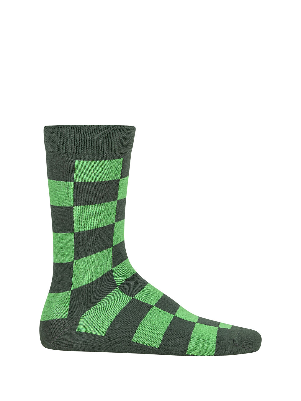 Yeşil North Ice Kareli Çorabı YEŞİL-1