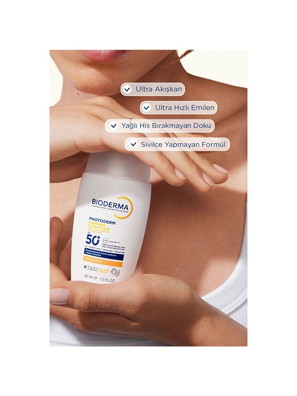 Photoderm XDefense Spf50+ Tüm Cilt Tipleri Antioksidan Etkili Renkli Güneş Kremi Light 40-3