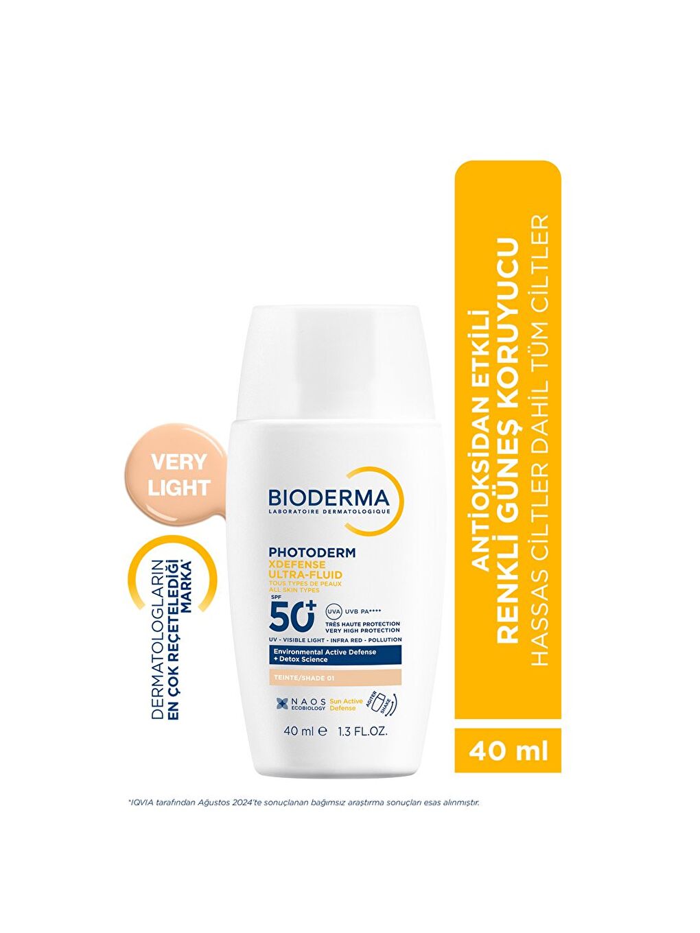 Photoderm XDefense Spf50+ Tüm Cilt Tipleri Antioksidan Etkili Renkli Güneş Kremi Very Ligh-1