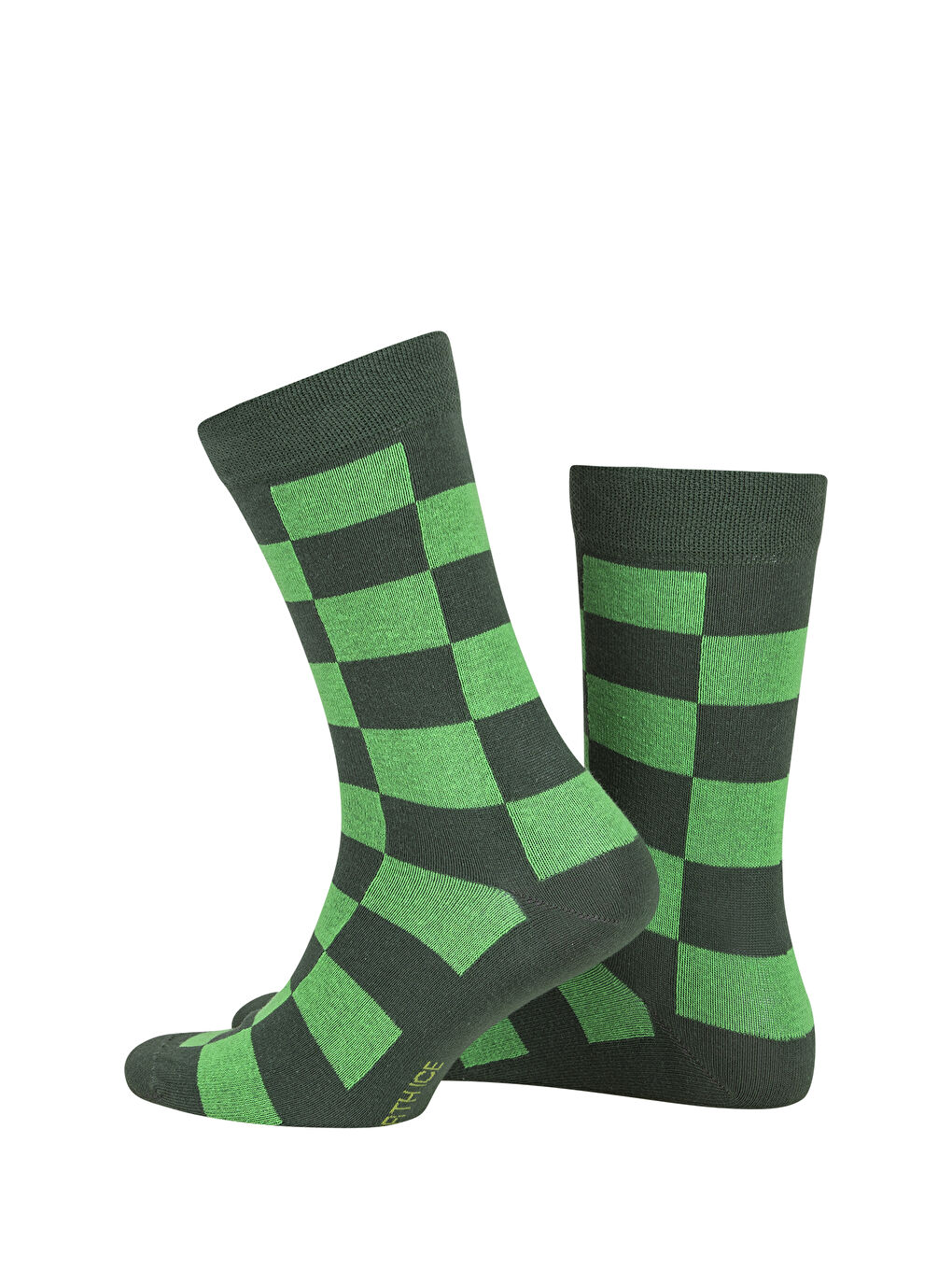 Yeşil North Ice Kareli Çorabı YEŞİL-3