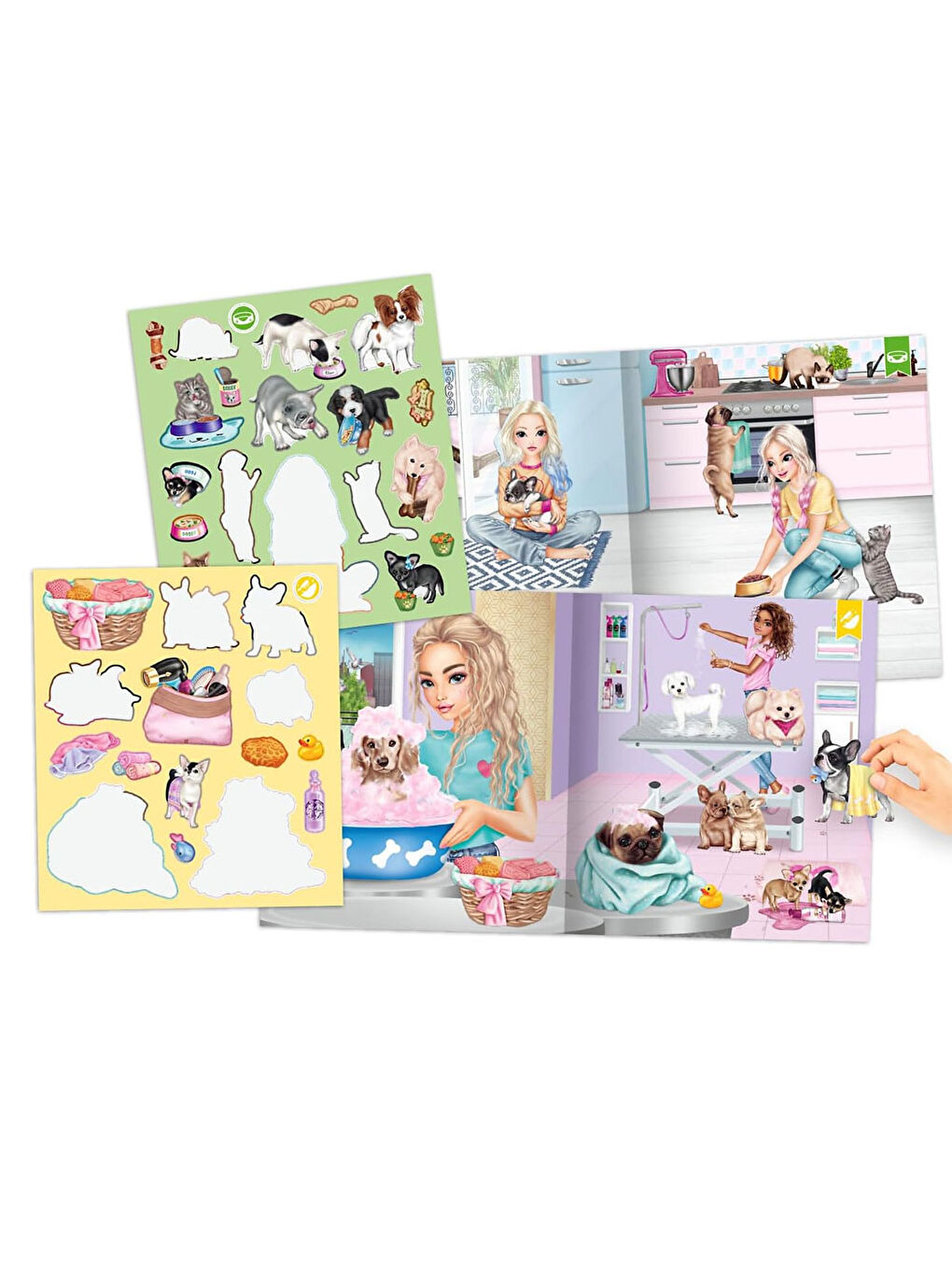 Kitty ve Doggy Çıkartma Kitabı 12706-3