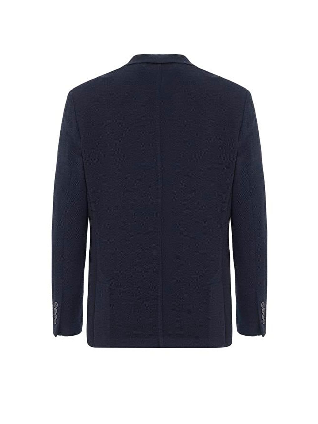 Lacivert Regular Desenli Mono Yaka 4 Drop Ceket-4