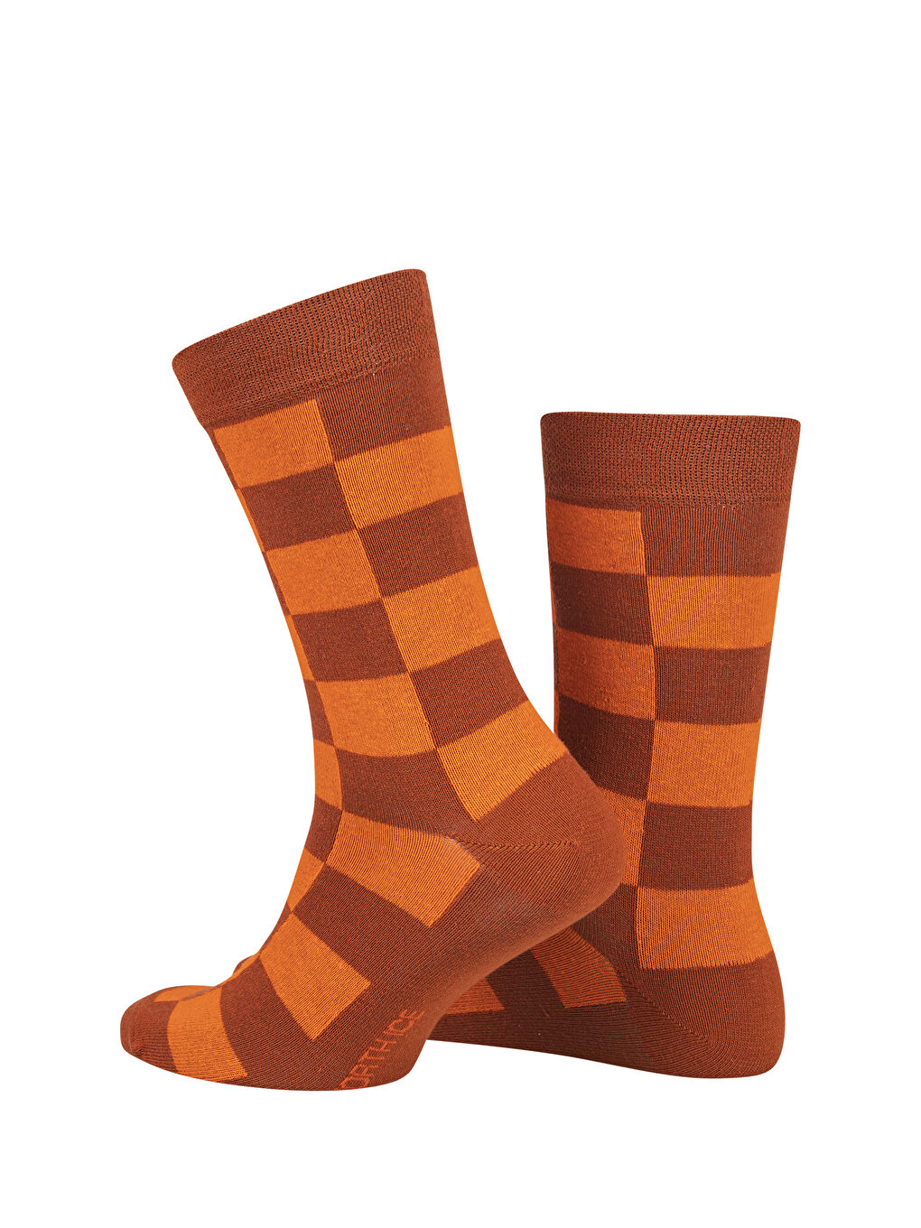 Kahverengi North Ice Kareli Çorabı KİREMİT-2