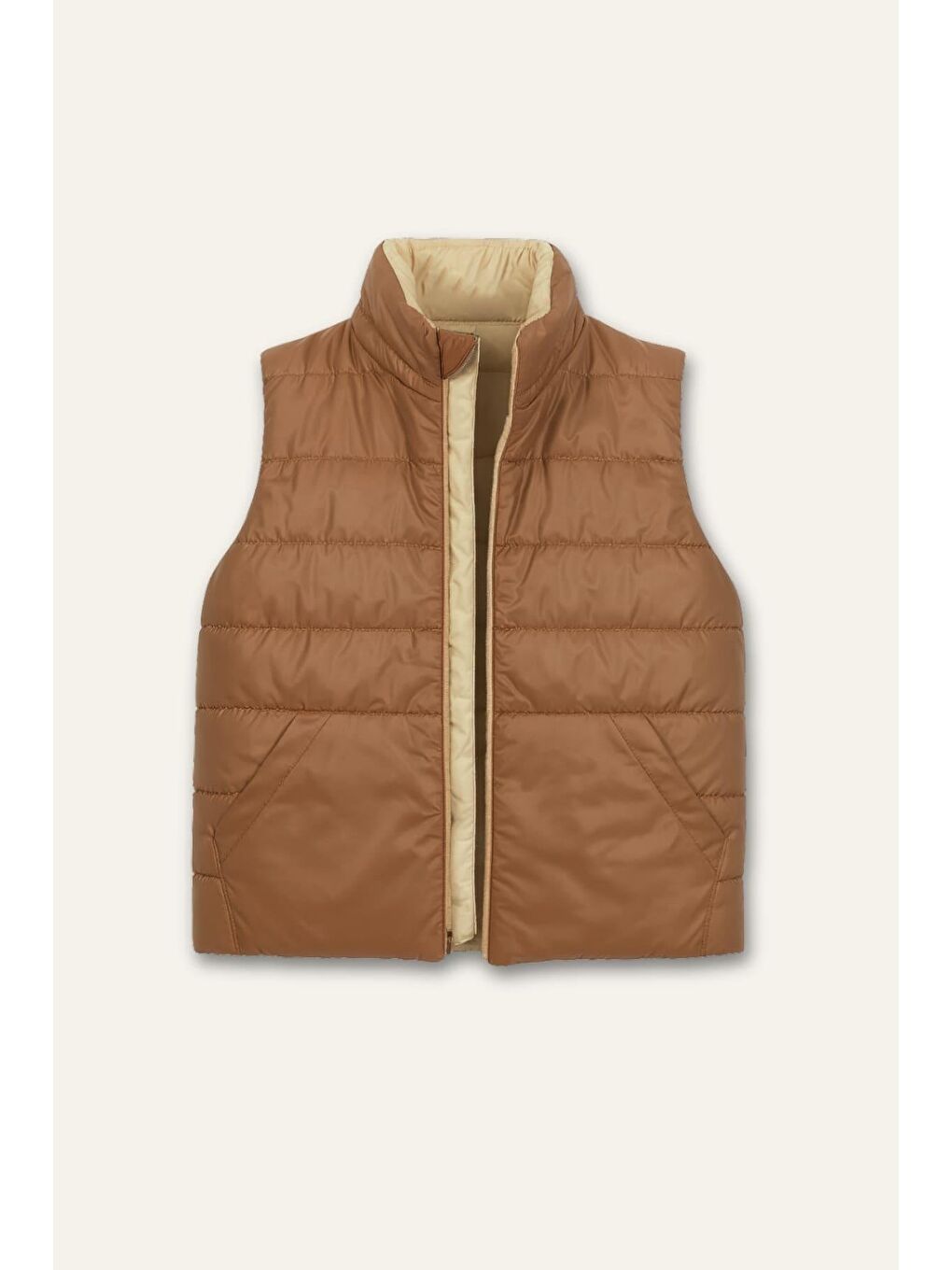 Erkek Çocuk Yelekli 3'Lü Takım  - Kahverengi-4