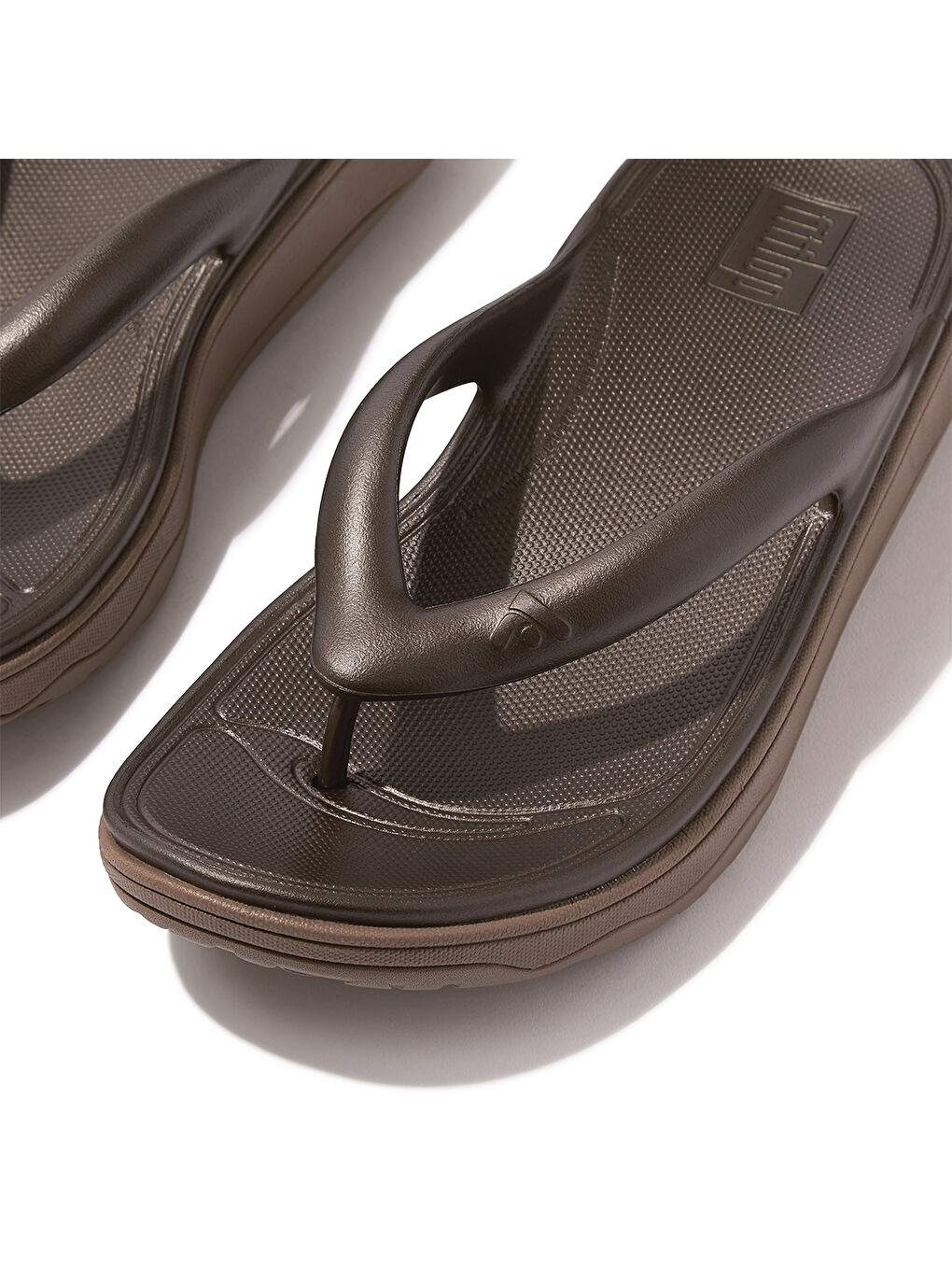 Sarı Kadın Bronz Parmak Arası Terlik-3