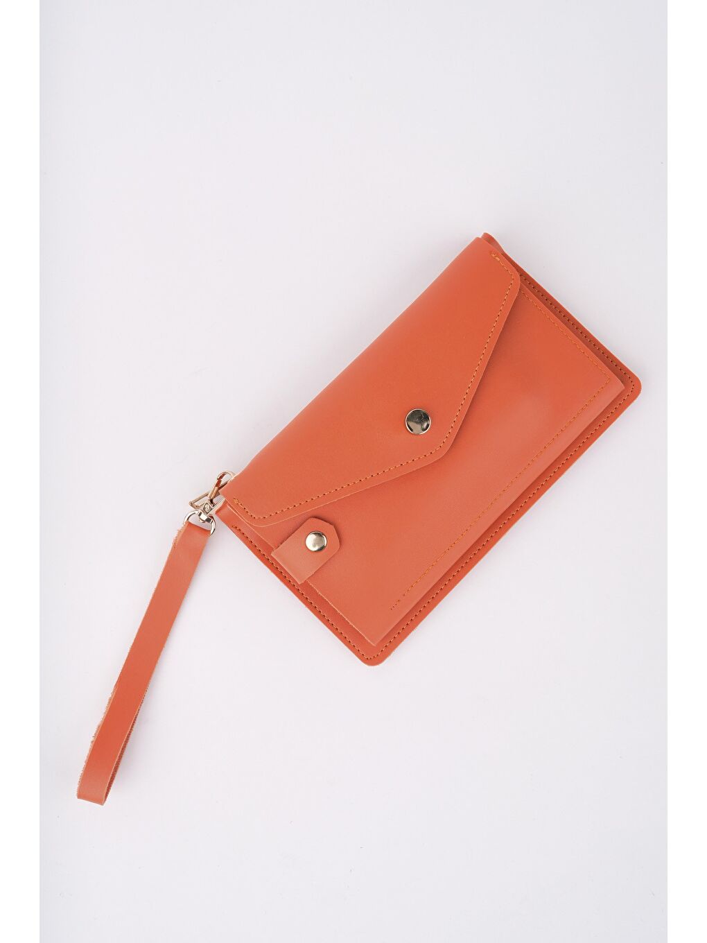 Turuncu ENVELOP Telefon ve Bozuk Para Bölmeli Zarf Model Kadın Cüzdan